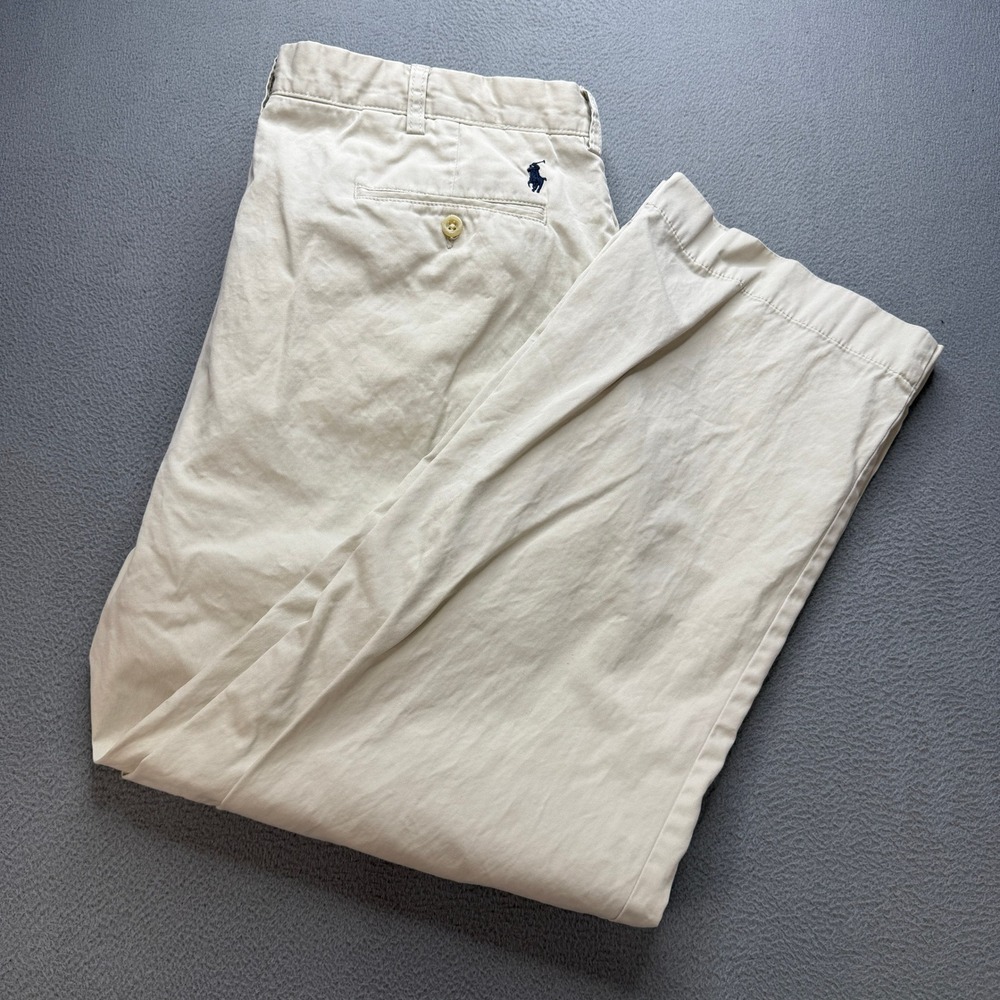 Polo Ralph Lauren Chino Pants Mens 38x30 (FIT 38x29) Beige Straight Leg Classic